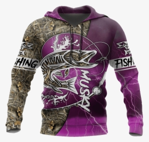 Musky Fishing All Printing Shirts For Men And Women - Hoodie, HD Png Download, Transparent PNG
