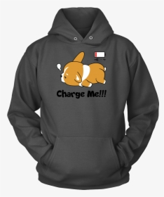 Immortal Unisex Corgi Cute Puppy Low Battery Funny - T-shirt, HD Png Download, Transparent PNG