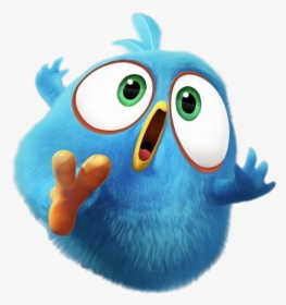 Angry Bird Blue Running - Angry Bird Blue Png, Transparent Png, Transparent PNG