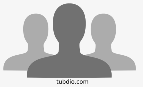 Grayscale Friends Vector Icon - People Icon Png Gif, Transparent Png, Transparent PNG