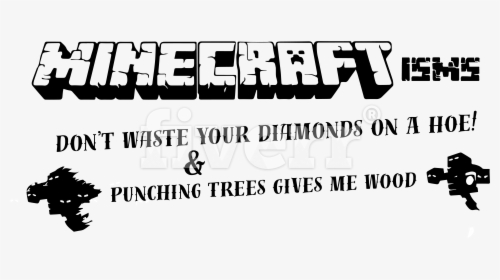 Minecraft Diamond Hoe Transparent Background Png Minecraft - Calligraphy, Png Download, Transparent PNG