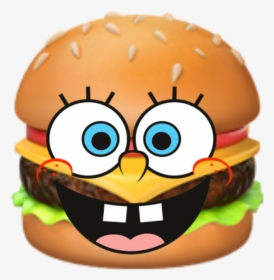 #krabbypatty #spongbob #cheeseburger - Emoji Apple Burger, HD Png Download, Transparent PNG