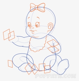 Draw A Baby Playing, HD Png Download, Transparent PNG