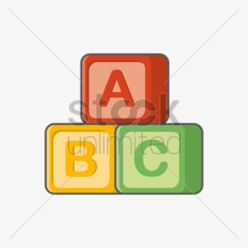 Abc Blocks Vector Image - Sign, HD Png Download, Transparent PNG