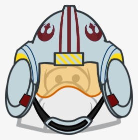 X-wing Helmet Clothing Icon Id - Club Penguin Helmets, HD Png Download, Transparent PNG