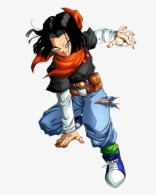 Android 17 , Png Download - Dragon Ball Friends T Shirt, Transparent Png, Transparent PNG