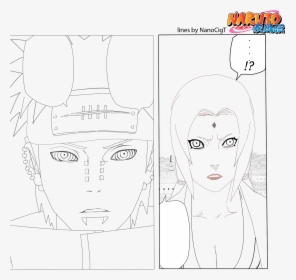 Transparent Naruto Face Png - Line Art, Png Download, Transparent PNG