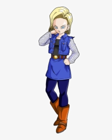 Transparent Dragon Ball Z Clipart - Android 18 Render, HD Png Download, Transparent PNG