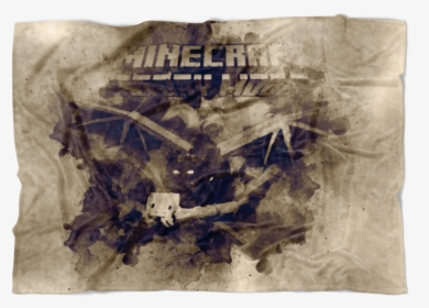 Minecraft Fleece Blanket Ender Dragon Antiq Watercolor - Minecraft: Story Mode, HD Png Download, Transparent PNG