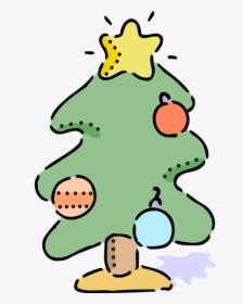 Vector Illustration Of Decorated Evergreen Christmas, HD Png Download, Transparent PNG