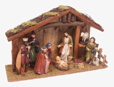 Nativity Scene Bethlehem Christmas Nativity Of Jesus - Jesus Stable In Bethlehem, HD Png Download, Transparent PNG