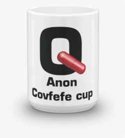 #qanon Red Pill Covfefe Cup   Data Zoom //cdn - Coffee Cup, HD Png Download, Transparent PNG