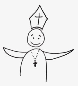 Infallible Pope - Line Art, HD Png Download, Transparent PNG