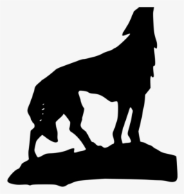 Wolf Howling Clipart Wolf Howling Clipart Howling Wolf - Transparent Png Wolf Howling Silhouette, Png Download, Transparent PNG