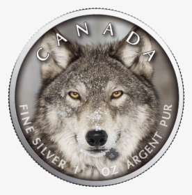 Wolf Maple Leaf Canada S Wildlife - Coin, HD Png Download, Transparent PNG