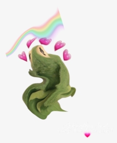 #kermit #notperfect #rainbow #hearts - True Frog, HD Png Download, Transparent PNG