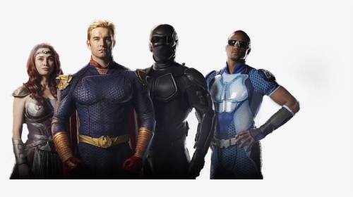 Queen Maeve, Homelander, Black Noir And A-train From - Boys The Seven, HD Png Download, Transparent PNG