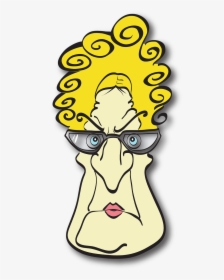 Cartoon Old Lady With Glasses, HD Png Download, Transparent PNG