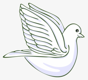 Vector Illustration Of Dove Bird Symbol Symbol Of Peace - Still Life Photography, HD Png Download, Transparent PNG