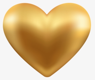 Yellow Heart Clipart Picture Transparent Download Gold, HD Png Download, Transparent PNG