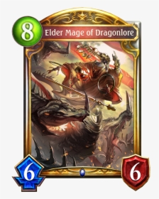 Unevolved Elder Mage Of Dragonlore Evolved Elder Mage - Front Guard General Shadowverse, HD Png Download, Transparent PNG