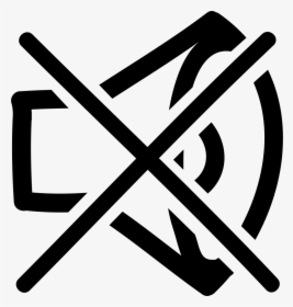 No Sound Hand Drawn Symbol Of A Speaker Outline With - Simbolo No Sonido, HD Png Download, Transparent PNG