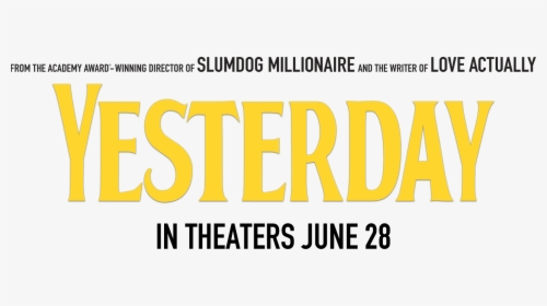 Yesterday Movie Logo Png, Transparent Png, Transparent PNG