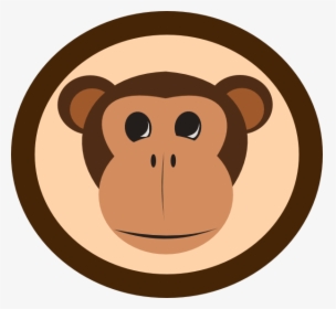 Monkey Svg Clip Arts - Monkey Circle Png, Transparent Png, Transparent PNG