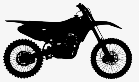 Motorbike Silhouette - Silhouette Of Dirt Bike, HD Png Download, Transparent PNG