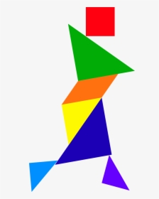 Triangle,symmetry,area - Tangram, HD Png Download, Transparent PNG