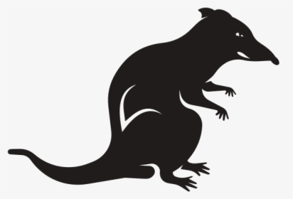 Silhouette Of A Rat - Illustration, HD Png Download, Transparent PNG