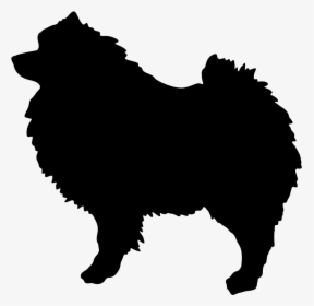 7al Keeshond Silhouette Imprinted On A Peerless 43 - Silkie Chicken Clip Art, HD Png Download, Transparent PNG