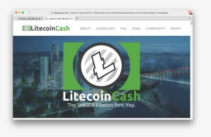 Litecoincash - Litecoin Cash Fork, HD Png Download, Transparent PNG
