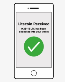 Receiving Litecoin In Litecoin Wallet - Iphone, HD Png Download, Transparent PNG