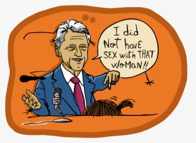 A Million Degrees Of Separation O Production Company - Bill Clinton And Monica Lewinsky Drawing, HD Png Download, Transparent PNG