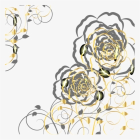 Euclidean Vector Gold Flower - Yellow And Gray Png Flower, Transparent Png, Transparent PNG