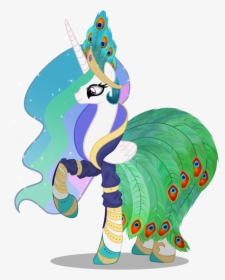 Celestia Does Look Good In Peacock - My Little Pony Celestia Dress, HD Png Download, Transparent PNG