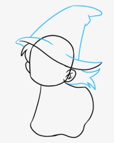 Drawing Witch Line - Sketch, HD Png Download, Transparent PNG