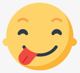 Emoticon Smiley Face Emoji - 😋 Significado, HD Png Download, Transparent PNG