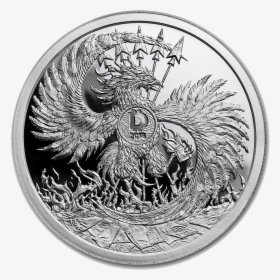 2018 Minimintage Mark Of The Beast 2oz Silver Shield - Dragon Silver Png, Transparent Png, Transparent PNG