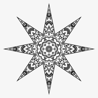 Christmas Star Template Printable Free, HD Png Download, Transparent PNG