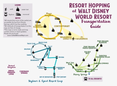 A Thorough Guide To Disney Resort Hopping, HD Png Download, Transparent PNG