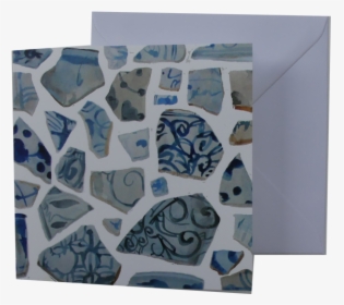 Greeting Card And Envelope Blue And White Ceramic Karen - Motif, HD Png Download, Transparent PNG