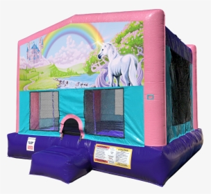 Transparent Rainbow Unicorn Png - Peppa Pig Bounce House, Png Download, Transparent PNG