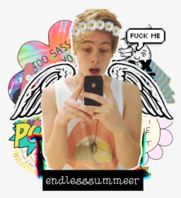 Id 1 Luke Hemmings By Endlesssummeer-d7ewvtd - Too Sassy For You Overlay, HD Png Download, Transparent PNG