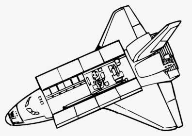 Space Shuttle Clip Art , Png Download - Space Shuttle Line Art, Transparent Png, Transparent PNG
