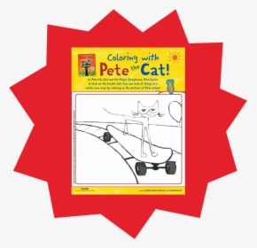 Pete The Cat Magic Sunglasses Coloring Page, HD Png Download, Transparent PNG