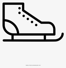 Ice Skates Coloring Page - Winter Sport, HD Png Download, Transparent PNG