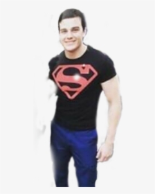 #superboy #dc #titans #comics #superhero #superman - Youth: Superman-red On Black Shield, HD Png Download, Transparent PNG