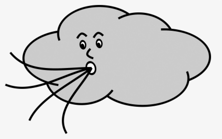 Cold Wind Cliparts - Cartoon Wind Blowing Gif, HD Png Download, Transparent PNG